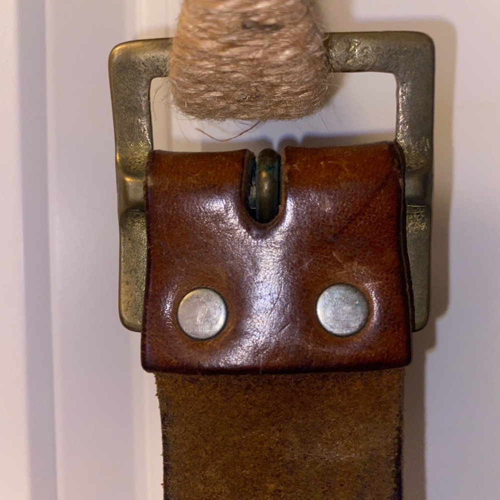 Gorgeous Vintage hand-tooled leather belt